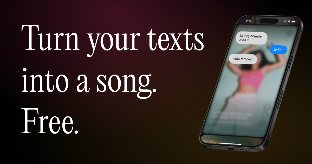 Text Me Song Text Message Song Generator | Free on Suno